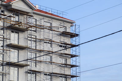 Low angle view of building against sky