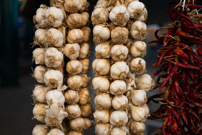 Full frame shot of vegetables for sale in market