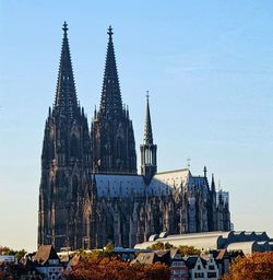 View of church against blue sky