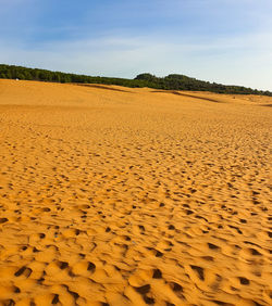 Scenic view of desert against sky