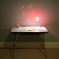 Illuminated electric lamp