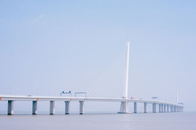 Long bridge over the sea 