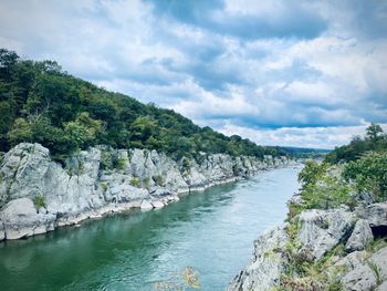 Scenic view of a river against sky