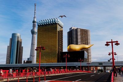 View of skyscrapers against sky