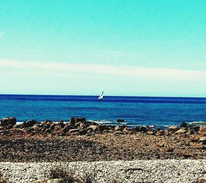 Scenic view of sea against sky