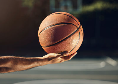 Close-up of basketball