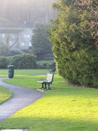 View of empty park