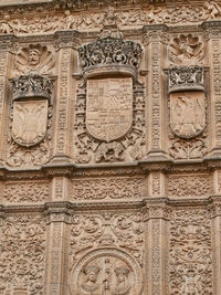 Full frame shot of ornate wall