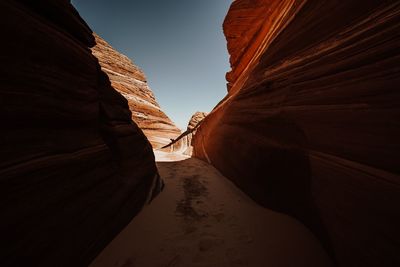 Panoramic view of rock formations