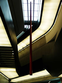 Directly below shot of staircase