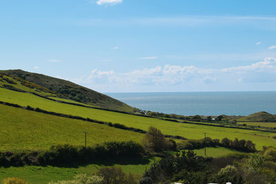 Scenic view of landscape against sky