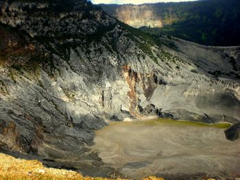 Scenic view of rock formations
