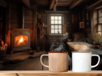 Close-up of coffee on table