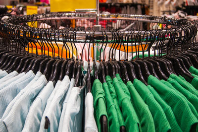 Panoramic view of market for sale in store