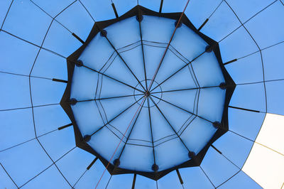 Low angle view of hot air balloon 