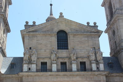 Low angle view of historical building