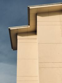 Low angle view of building against clear sky