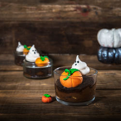 Close-up of cake on table