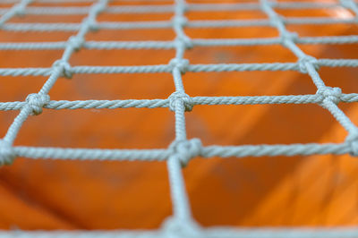 Close-up of metal fence