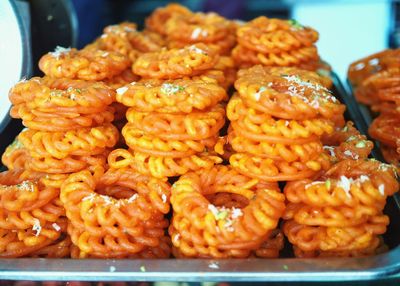 Close-up of food for sale in market