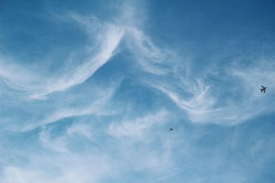 Low angle view of cloudy sky