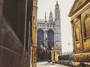 View of cathedral in city