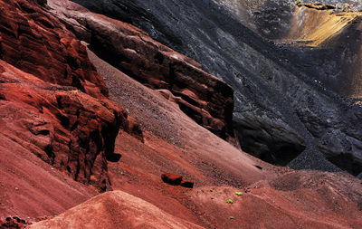 Rock formations on land