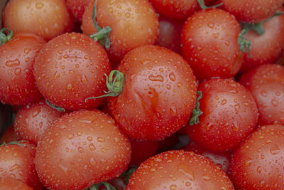 Full frame shot of strawberries