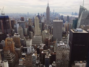 Aerial view of buildings in city