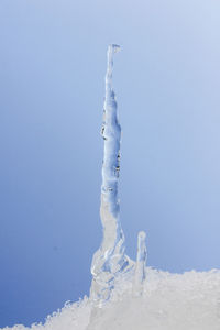 Close-up of frozen ice