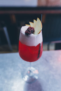 Close-up of drink in glass