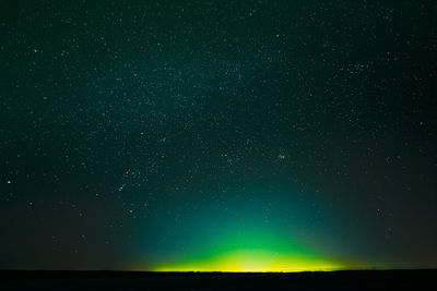 Low angle view of stars in sky at night