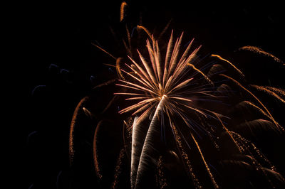 Long exposure of a fireworks at the turn of the year