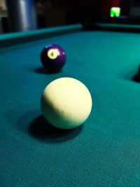 Close-up of ball on table