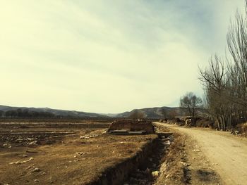 Road passing through landscape