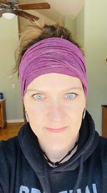 Portrait of woman at home