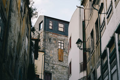 Low angle view of buildings against sky