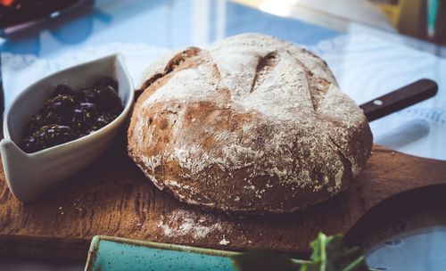 Close-up of sweet food on table