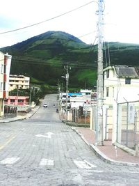 Road passing through mountains