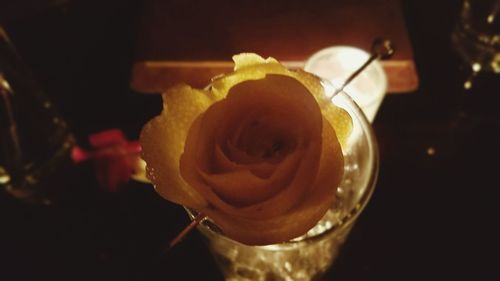 Close-up of drink on table