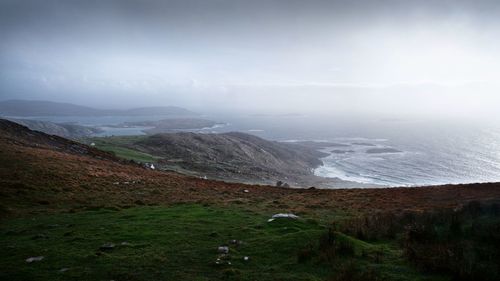 Scenic view of landscape against sky