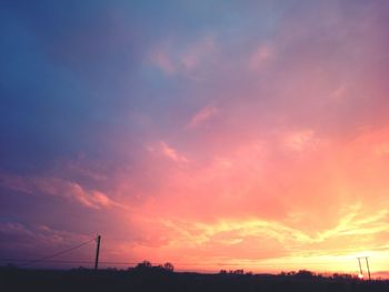 Scenic view of landscape at sunset