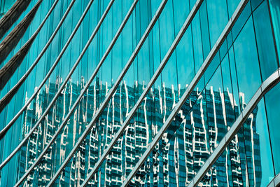 Abstract minimal style reflecting architecture in bangkok