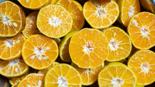 Full frame shot of oranges
