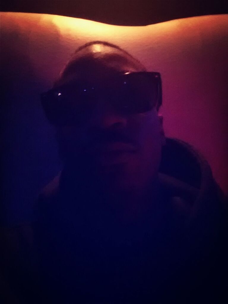 Chilling in the club with my RayBands on 