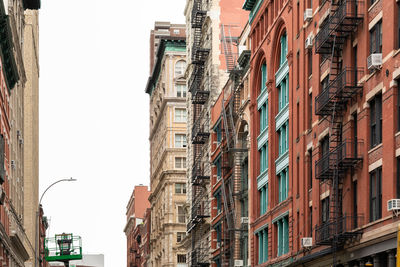 Low angle view of buildings against sky