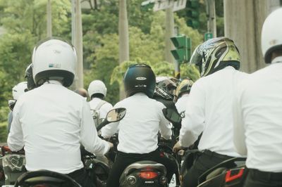 Woman looking at camera