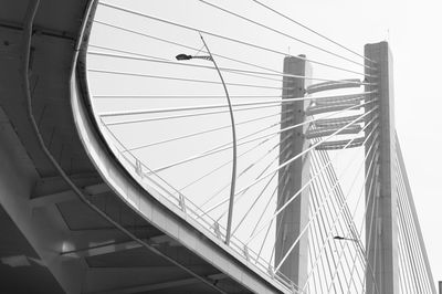 Low angle view of bridge against sky