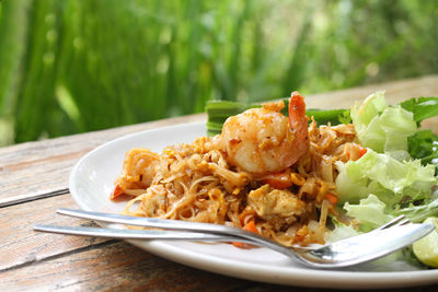 Pad thai ta-ku spicywith chaing mai thailand