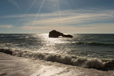 Scenic view of sea against sky